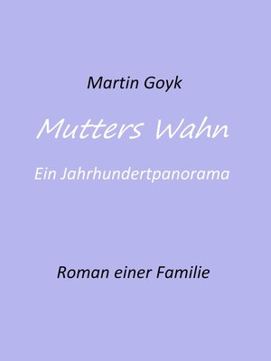 cover image of Mutters Wahn